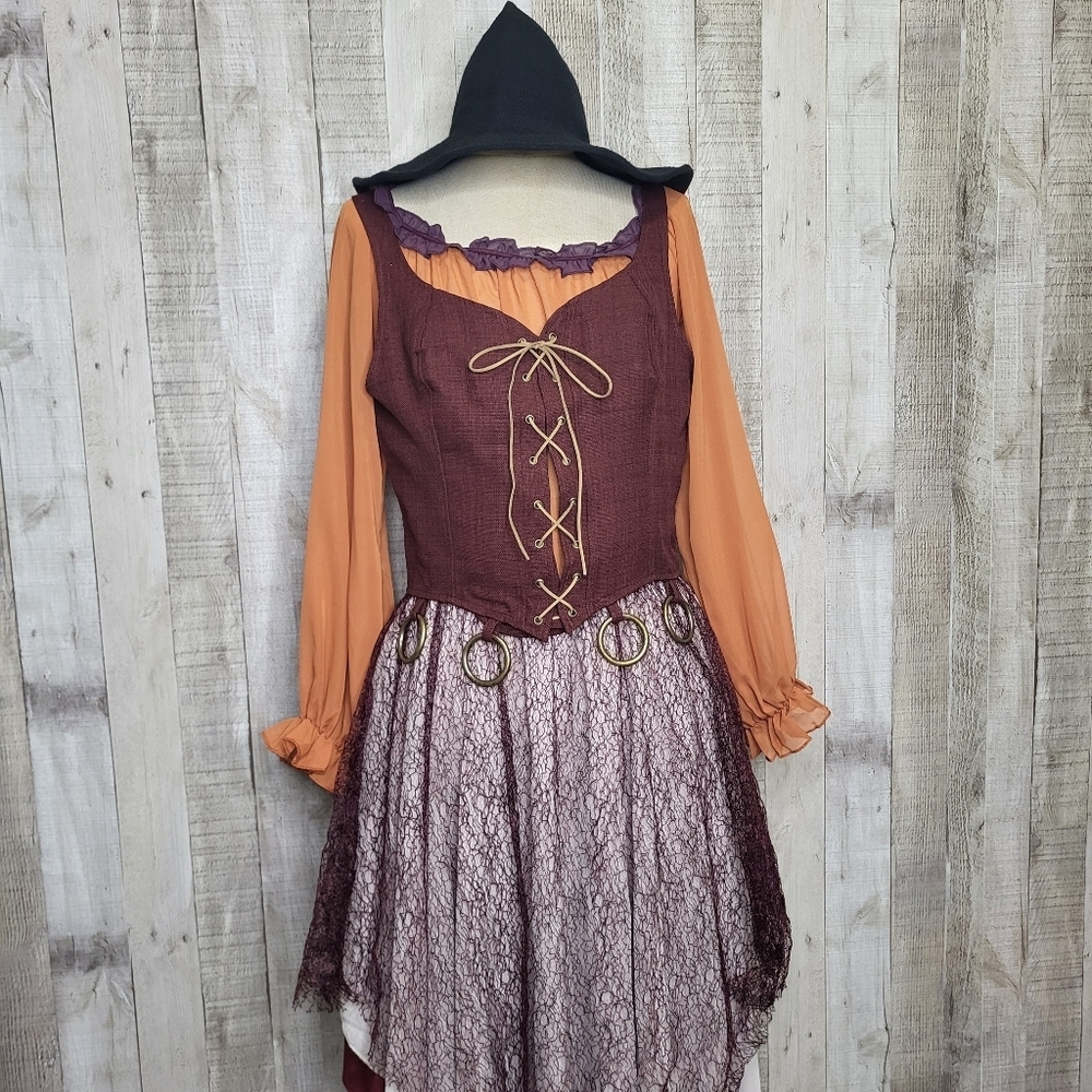 Hocus Pocus Mary Sanderson Costume Dress. Size Meduim